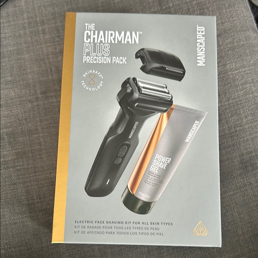 Brand new unopened manscaped chairman plus precision pack